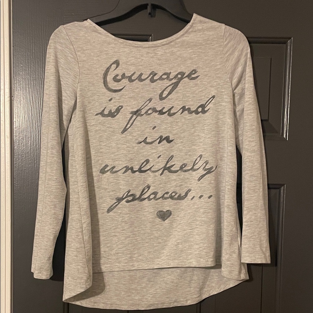 Old Navy Gray Long Sleeve Tee